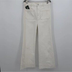 JEANERICA Natural White St. Monica Cropped Jeans size 29/32 Wide Leg